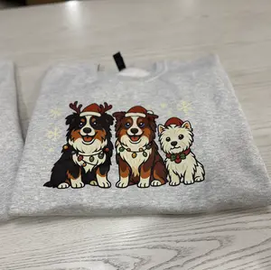 Custom Christmas Dog Sweatshirts - Send me your pet pics! Gildan Sweatshirts