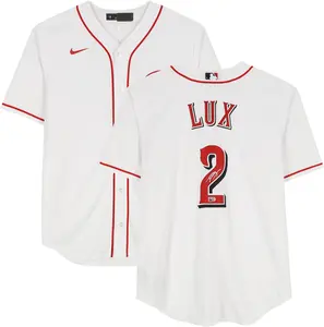 Gavin Lux Cincinnati Reds Autographed White Nike Replica Jersey - Fanatics Authentic Certified
