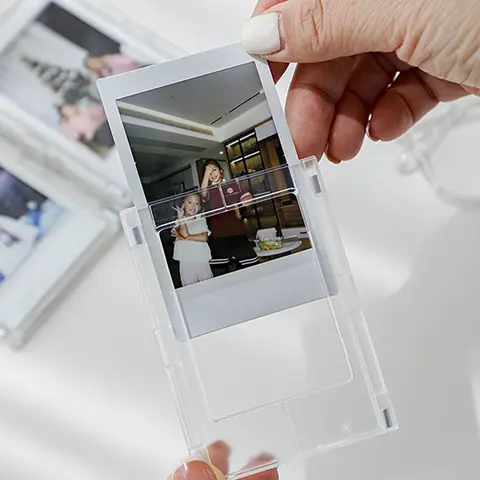 Magnetic Refrigerator Magnets Set, Plastic Magnetic Photo Frames, 3 Inch Decorative Stickers, Home Decoration Accessories, Sturdy Frame Design, Magnetic Picture Frame, Photo Decorations