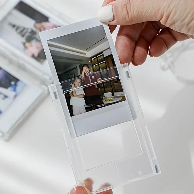 Magnetic Refrigerator Magnets Set, Plastic Magnetic Photo Frames, 3 Inch Decorative Stickers, Home Decoration Accessories, Sturdy Frame Design, Magnetic Picture Frame, Photo Decorations
