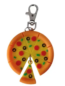 Mega Pizza Keychain | 3D Printed Original Design | Bag Charm | Food Lover's Gift