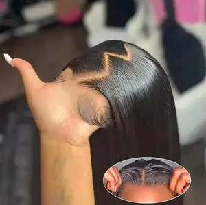 13x6 wear and go human hair wig 250% density human hair straight glueless wigs pre plucked pre cut 13x4 lace closure ready to wear wigs for women beginner friendly