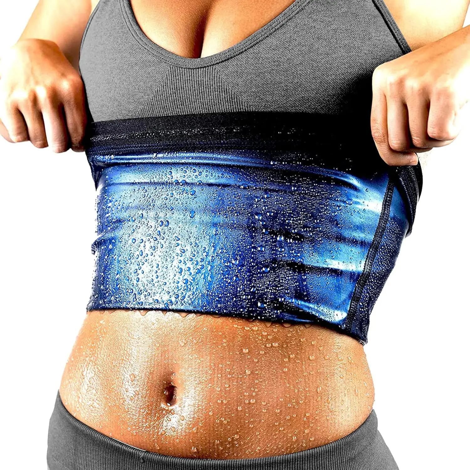 Women's Sauna Sweat Waist Trainer Belt, Polyurethane Lined Sport Cincher for Gym Fitness and Body Shaping, Fitness Workout Accessories, Sport Workout Cincher, Waist Trainers