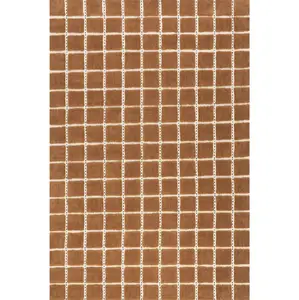 Gretchen Checked Wool Area Rug