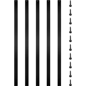 fathersdaygift VEVOR Deck Balusters, 76 Pack Metal Deck Spindles, 29.5x1x0.2 Staircase Baluster with Screws, Aluminum Alloy Deck Railing for Wood and Composite Deck, Stylish Baluster for Outdoor Stair Deck Porch