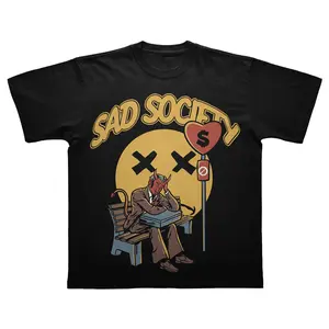 Sad Society T Shirt - 100% Cotton - True To Size