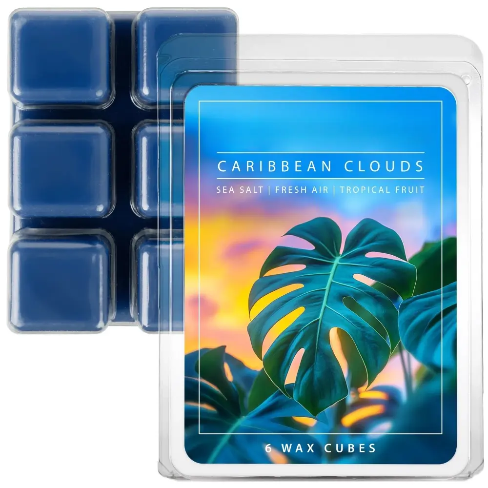 Caribbean Clouds Wax Melts, 2.5oz Tropical Scent for a Relaxing Atmosphere and Vacation Vibes