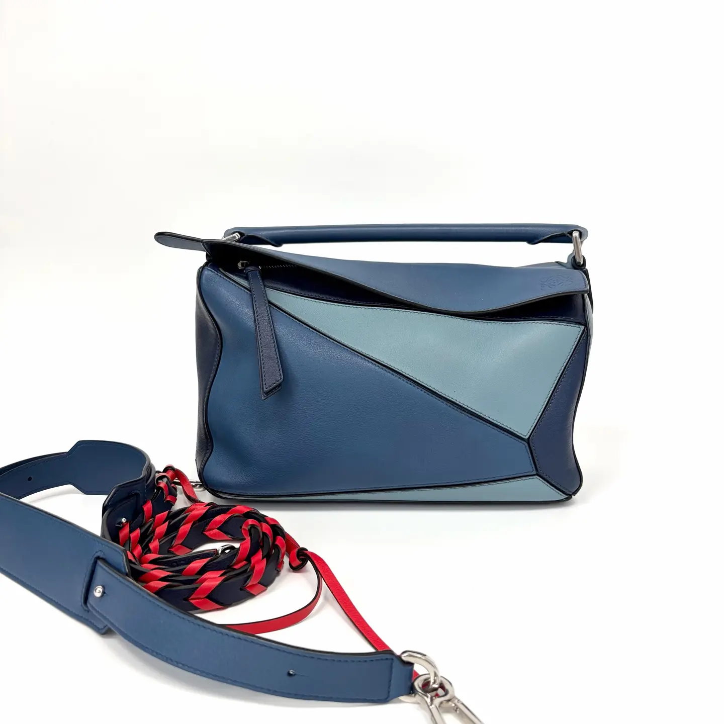 Pre-owned Loewe Puzzle Colorblock Geometric Bag N22356854hd