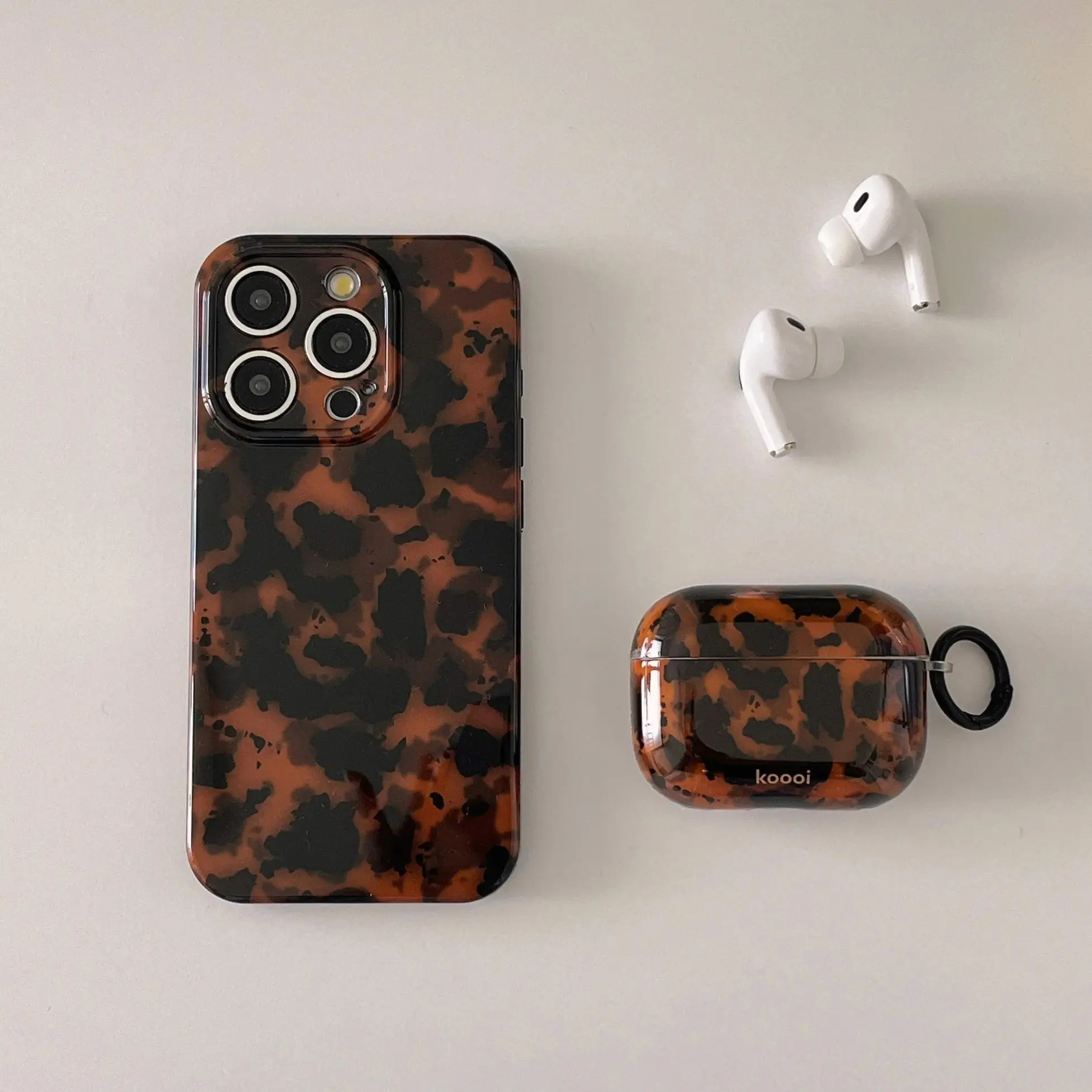 Vintage Amber Vein Pattern Earphone Case, Decorative Earphone Protector Cover, Earphone Protective Case Compatible with AirPods