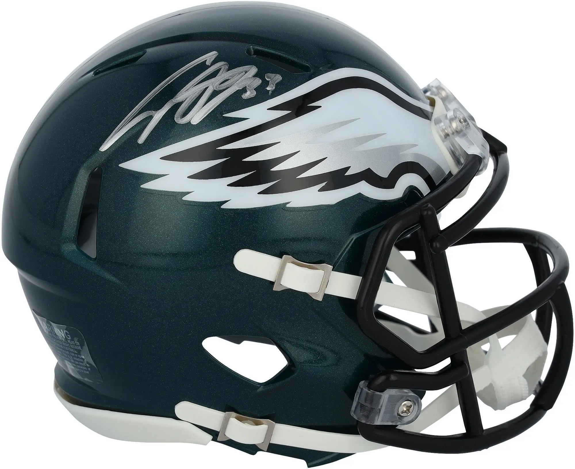 Cooper DeJean Philadelphia Eagles Autographed Riddell Super Bowl LIX Champions Logo Speed Mini Helmet - Fanatics Authentic Certified