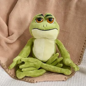 15-Inch Plush Toy of a Green Long-Legged Frog, Featuring Soft Big Eyes, Perfect As a Christmas Gift for Children