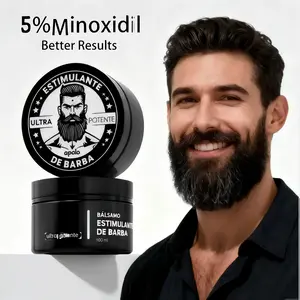 Apolo Ultra Potente 5%Minoxidil Beard Growth Cream -Men's Special Thickening Blend, Super-Strong BeardStimulant Cream, Target Severe Alopecia Beard, FastFollicle Wake-Up & Repair Sparse Areas, Gets PerfectBeard