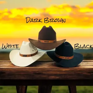 Custom Toddler Cowboy Hat | Personalized Toddler Cowboy Hat | Custom Toddler Leather Band Cowboy Hat | Kids Cowboy Hat