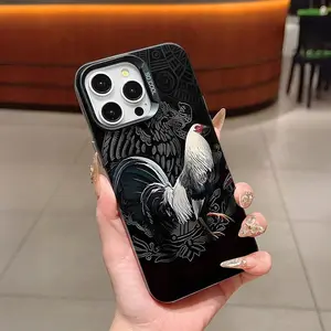 Rooster Pattern Phone Case, Anti-drop Cellphone Protective Case, Total Protective Shockproof Mobile Phone Cover for iPhone, Casing