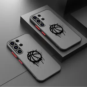 Basketball Case For Samsung Galaxy S25 S24 S23 S22 Ultra Plus S21 FE 4G 5G and A56 A36 A25 A16 A07 A06 A05 Series Mobile Phone Case 5G S10 - Luxury Cases