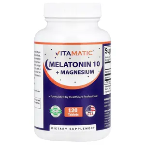 Vitamatic Melatonin 10 + Magnesium, 120 Tablets