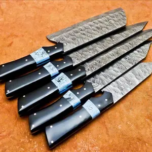 Handmade Damascus Steel 5-piece Chef Knife Set
