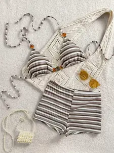 Women's Fashion Two-Piece Swimsuit Style, Stylish Bikini Set, Comfortable Beachwear, Perfect for Pool Parties & Vacations