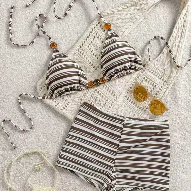 Women's Fashion Two-Piece Swimsuit Style, Stylish Bikini Set, Comfortable Beachwear, Bathing Suit, Perfect for Pool Parties & Vacations