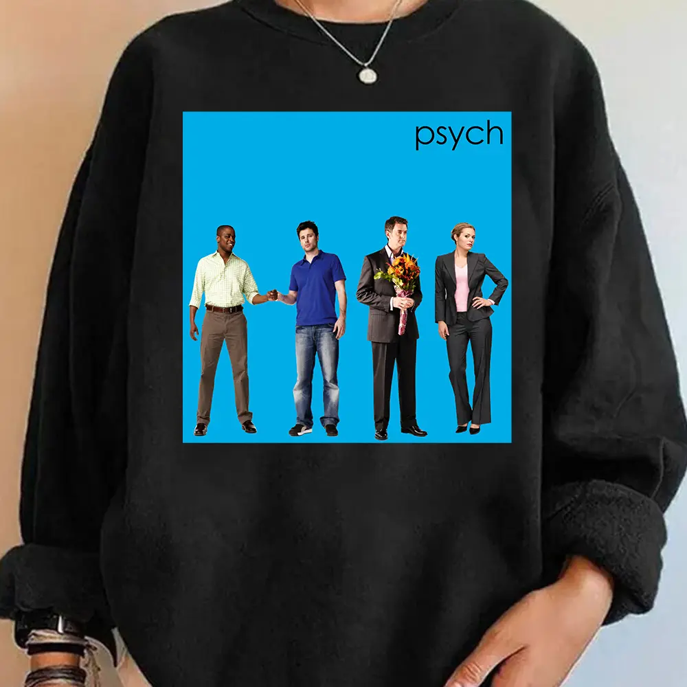 Pysch Character Sweatshirt TShirt Hoodie, Psych Tv Show Gift For Fans, Funny Tv Show Sweatshirt TShirt Hoodie