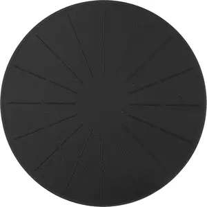 Induction Cootop Mat -  Fiberglass Scratch Protector - for  Stove - Non Slip Pads to  Pots from Sliding During Cooing_ Blac (11inches)