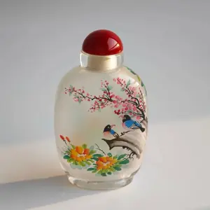 Eata Gift Inc. Handcrafted Inner Painting Snuff Bottle | Boshan Colored Glaze Keepsake