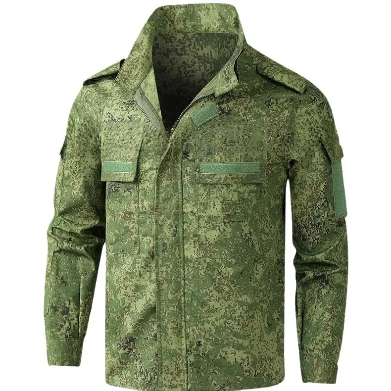 Men's Tactical Suit, Lightweight 2-Piece Little Green Man Camouflage Set | Tough Combat Jacket and Pants in Durable Wear-Resistant Breathable Fabric for Training