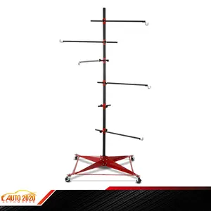 Adjustable Auto Body Door Fender Panel w/wheels Holder Tree Paint Stand Car Par