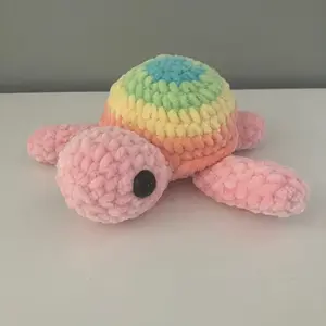 Crochet Rainbow Sea Turtle