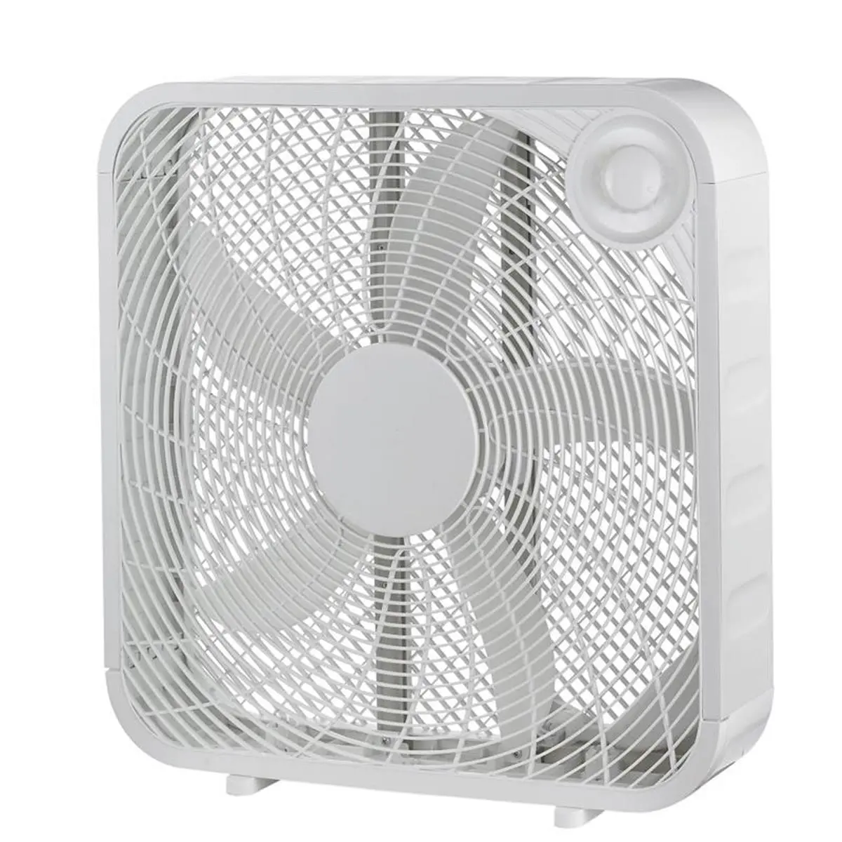 212 MAIN 20 In. 3-Speed Box Fan - Indoor Use Large Household Cooling Appliance with High-Quality Material, 8 lbs Weight, 4.25 in. Fan Length, 1-Year Warranty, In-Box Inclusion