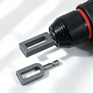 bogoeooa Professional Rebar Tie Wire Twisting Tool for Drills, 2PCS Heavy Duty Steel Wire Twister with 6mm Hex Shank for Construction and Fencing Projects  Sizes #9 & #11, fathersday gift