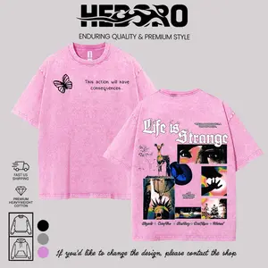 Life Is Strange art Game Hedoro Washed Tshirt 2 Sided soft cotton unisex gift oversize graphic game merch Menswear graphic Hoodie