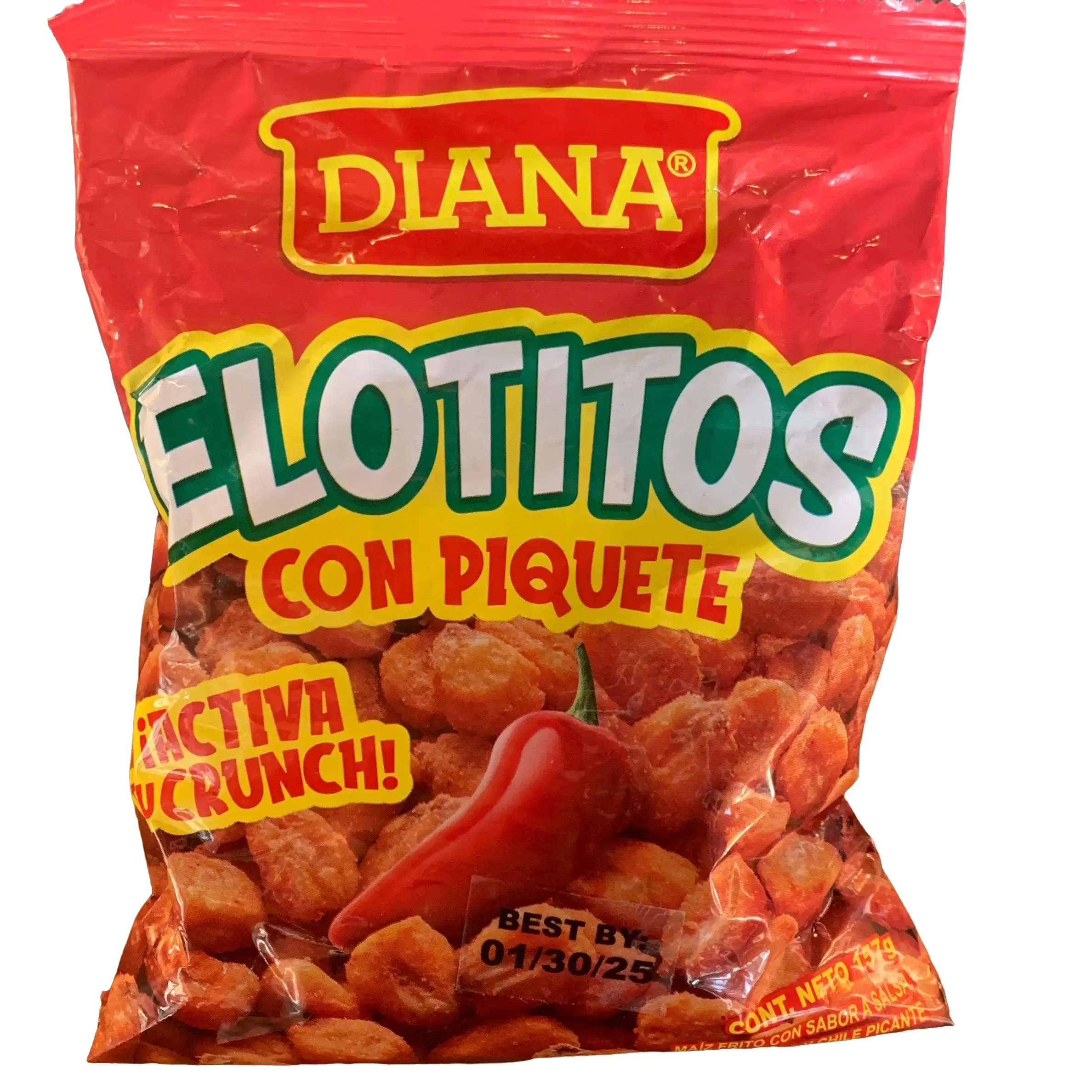 Elotitos con Piquete Deliciosos Diana Sabor de Nuestra Tierra Corn Spicy Crunch Snack Crispy Crunchy Flavor - Perfect Snack for Those Who Love a Little Kick in Their Food