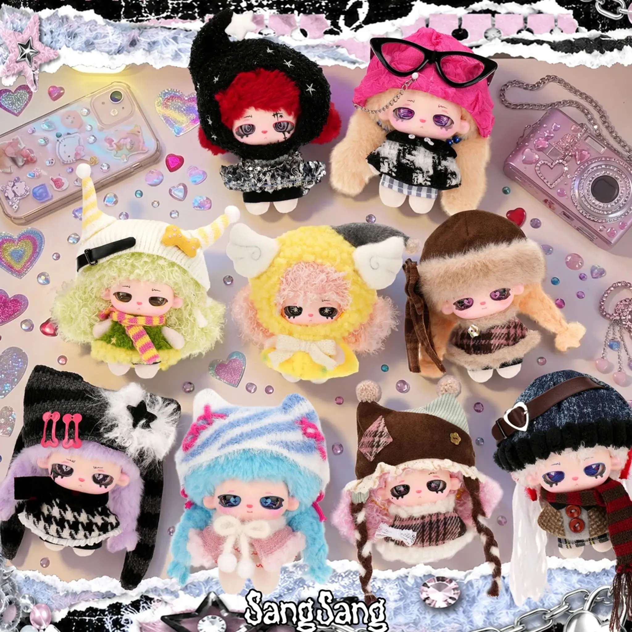 [TTM] SANGSANG Fluffy Chaos Series Plush Collectibles Blind Bag, Blind Pack, Surprise Pack Toy