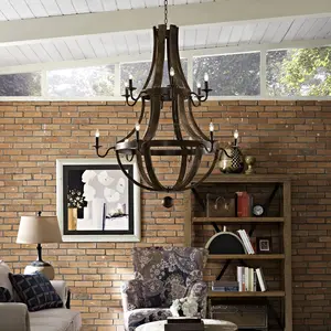 Modway Trebuchet Chandelier in Brown