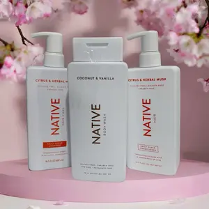 Natural Vegan Native shampoo, Conditioner & Body Wash set.