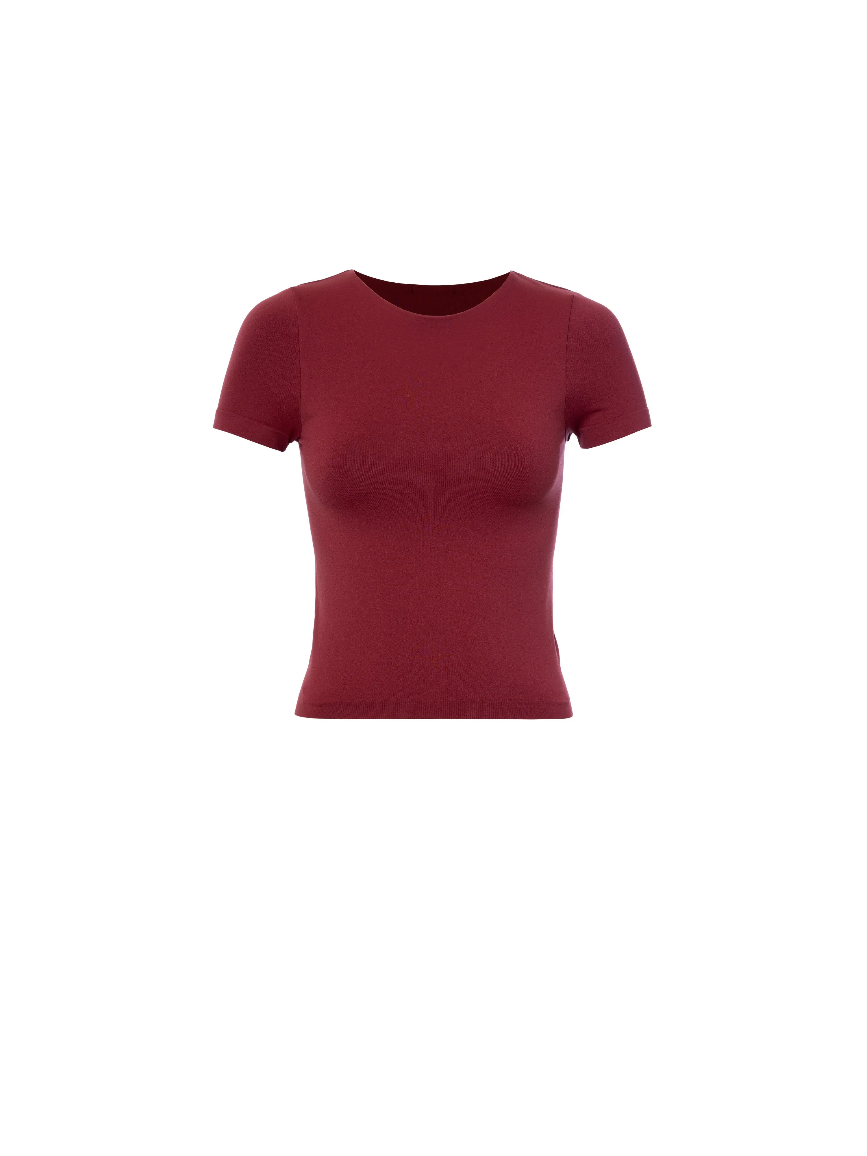 Evelyn ONE SIZE ROUND NECK SHORT SLEEVE SEAMLESS TEE