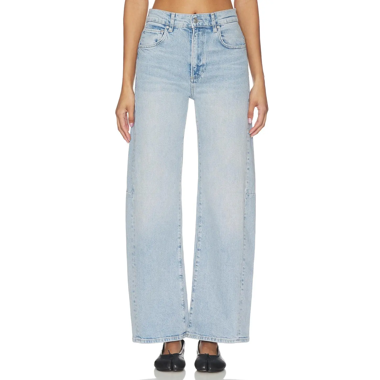 PAIGE Arellia Skimmer Barrel Jeans in Mar Vista
