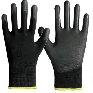 PAKNADA 24-Pair 13G Anti-Static PU Palm Coated Gloves, Lightweight Grip Safety Work Gloves for Electronics, Assembly & Precision Tasks