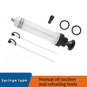 Automotive Fluid Extractor Pump Oil Change Syringes with Hose Manual Suction Vacuum Fuel Car Transfer Fluid Oil Change Evacuator