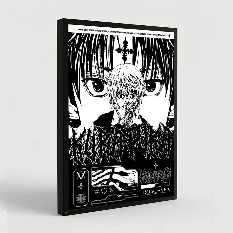 Hunter X Hunter Kurapika Print Poster – Japanese Manga Poster Anime Poster Yoshihiro Togashi Hunter Wall Art Wall Decor
