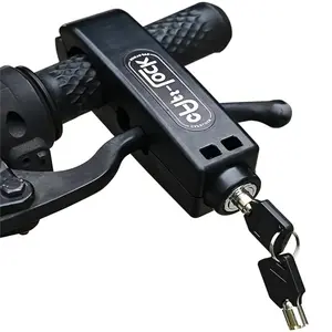 Abs Portable Anti-Theft Bike & Motorcycle Lock, Mechanical Knob Control, Includes 2 Keys, Durable Design, Easy Installation, Motor Parts Accessories