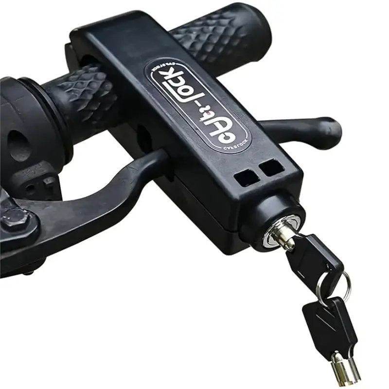 ABS Portable Anti-Theft Bike & Motorcycle Lock, Secure Lock and Key, Mechanical Knob Control, Includes 2 Keys, Durable Design, Easy Installation, Motorcycle Accessories