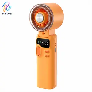 2026 New K827 Handheld Ice Compress Mist Fan, 3600mAh battery, 5V/2A charge fully in 3hrs. 199-level stepless speed, 3 cooling modes. ABS+PC build, portable lightweight, great for travel, outdoor, makeup. 5 trendy colors for daily cooling.