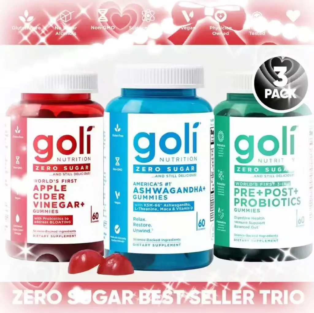 I thought these were a scam.. until Goli's 3-in-1 Gummiesactually worked. Zero sugar + debloat + calm + gut health?YES PLEASE.