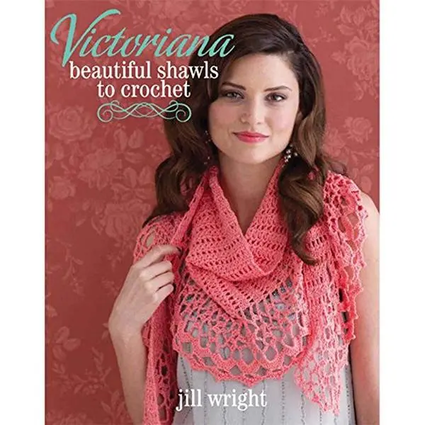 USED Book - Victoriana Beautiful Shawls to Crochet-Strut Your Crochet Talents with 12 Radiant Shawls by Jill Wright (Paperback) - english