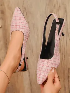 Women's High Heel Shoes, Fashion Designer Footwear, Elegant Plaid Design, Comfortable PU Material, Perfect for Valentine's Day, Weddings, Parties