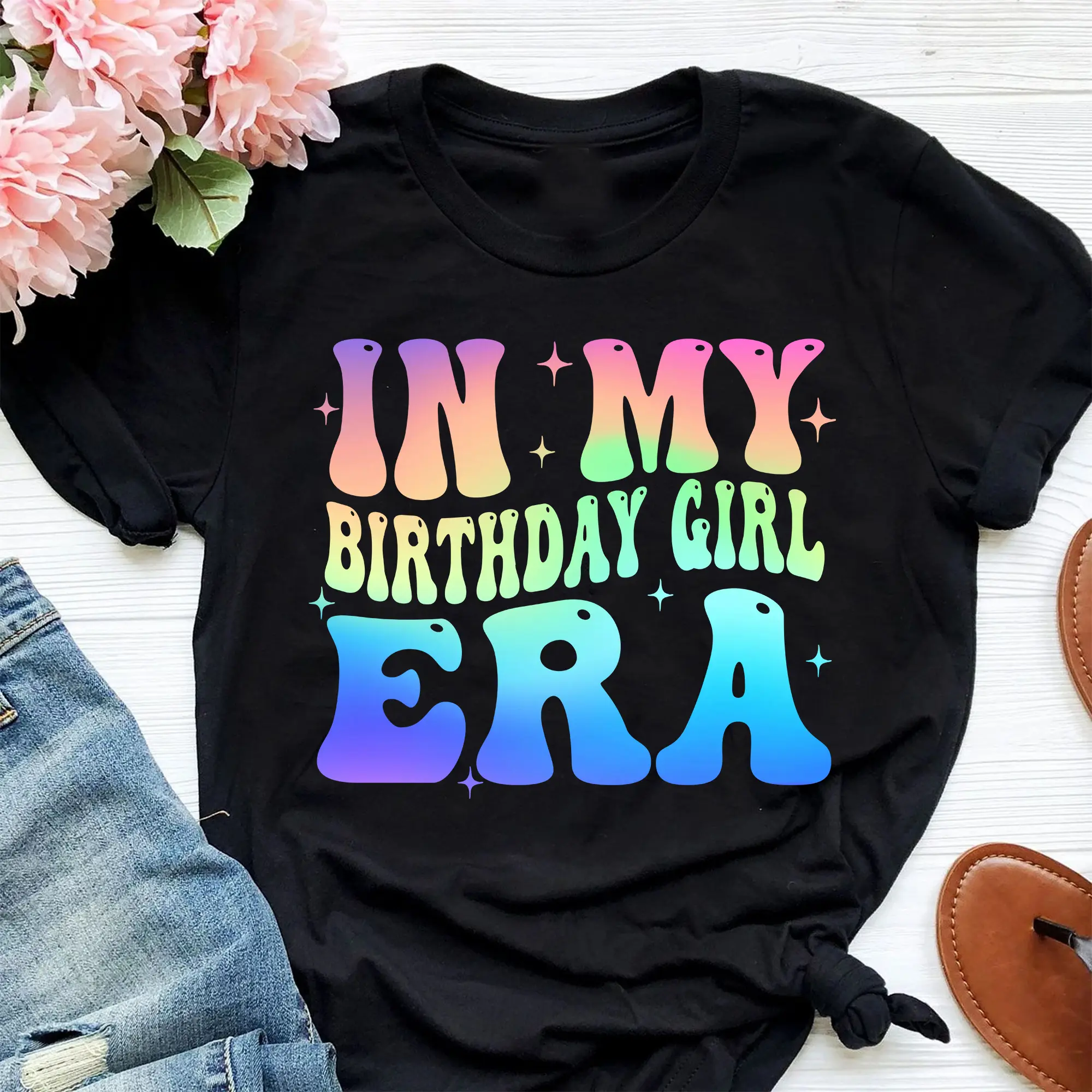 In My Birthday Era T-Shirt, Birthday Party Shirt, Personalized Birthday Shirt, Gift Shirt For Teen Birthday Party