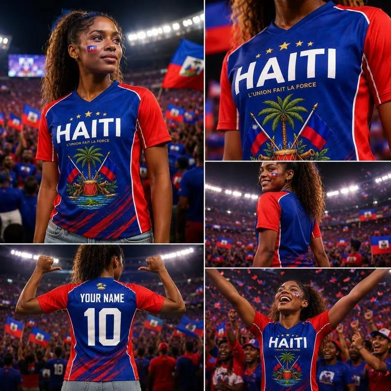 Soccer Jersey Personalized, Haitian Soccer Jersey For Men Women, Custom Jersey Shirt, football Jersey Fan Gift