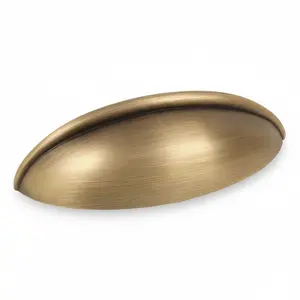 Cosmas 1399BAB Brushed Antique Brass Cabinet Cup Pull